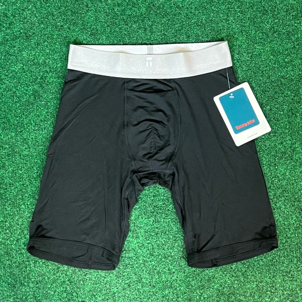 NWT Tommy John Black Silver 8" Modal Second Skin Boxer Briefs